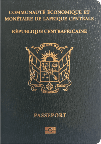 Central African Republic passport cover