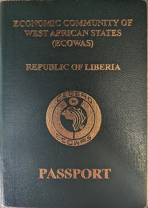Liberia passport cover