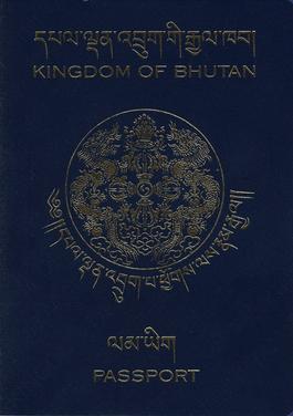 Bhutan passport cover